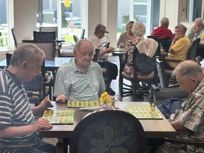 Bingo Game - Men Playing