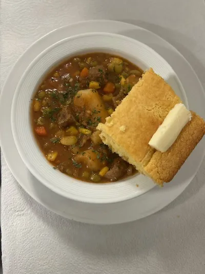 Beef Stew with Cornbread