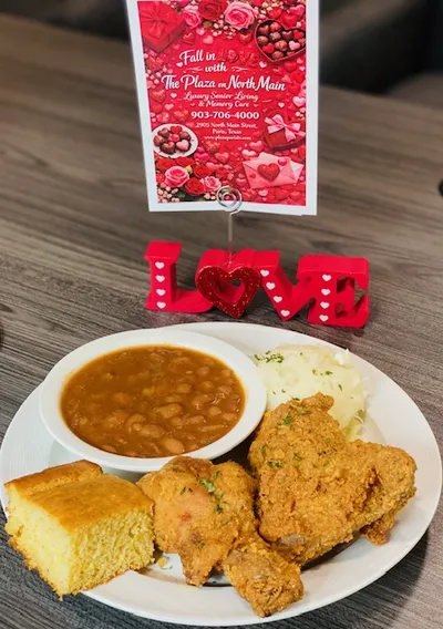 Fried Chicken Valentine's Dinner