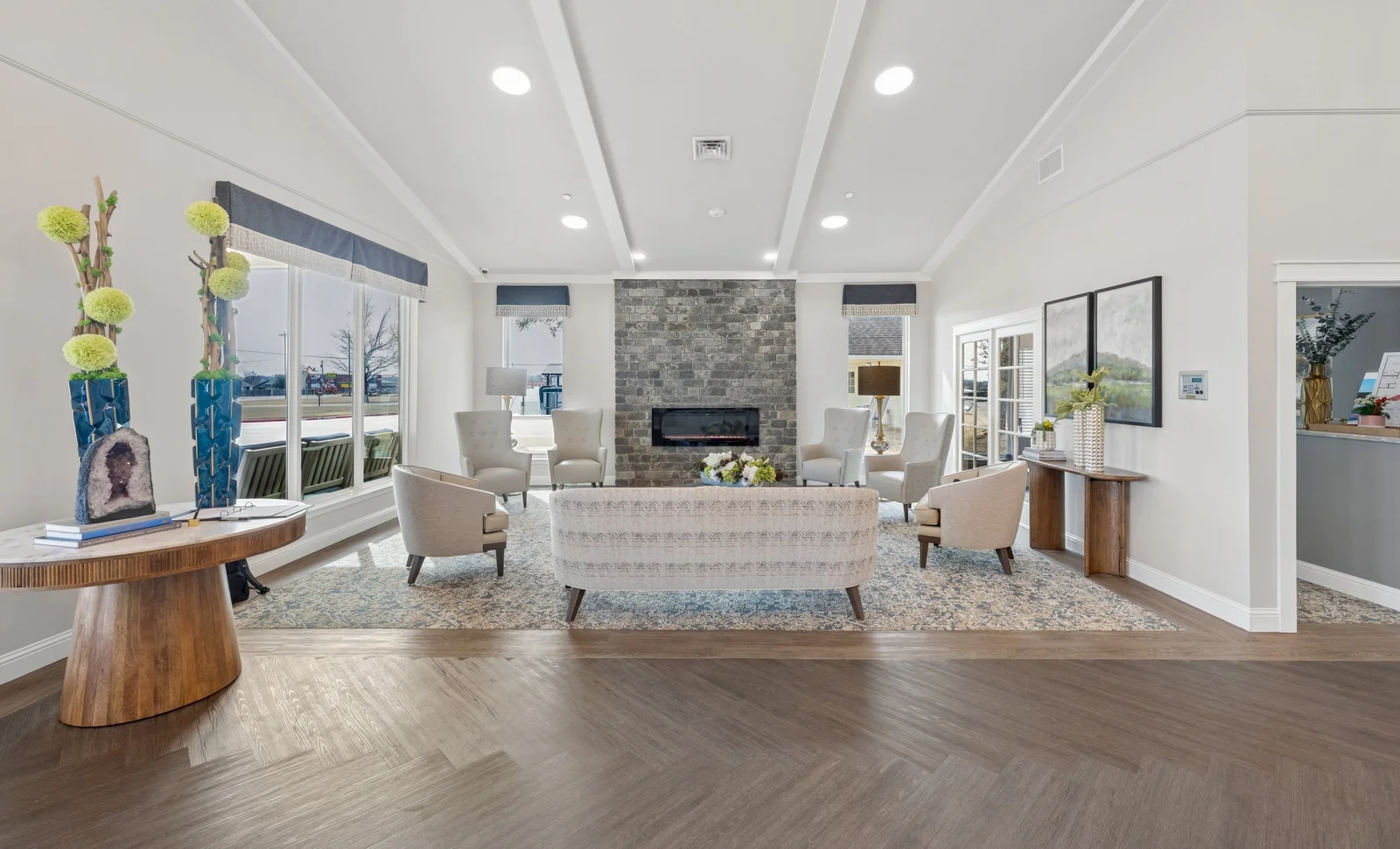 Lobby Fireplace Seating